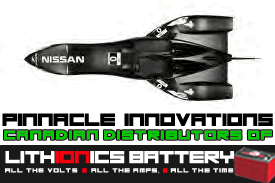 Lithionics lithium ion batteries are the official battery of the DELTAWING Nissan Race Team