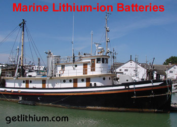 Lithium-ion marine batteries for yachts, sailboats, commercial ships and more. Photo: Steveston - Vancouver, BC