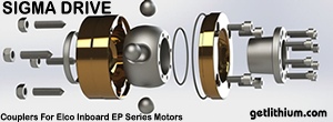 Sigma Drive high quality marine motor coupler for Elco EP Series electric inboard marine motors