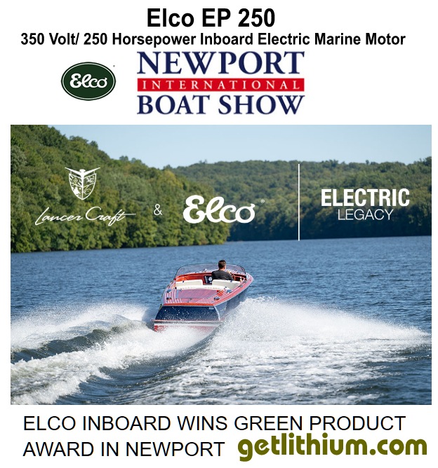 Elco EP250 is the newest high Voltage 250 horsepower electric inboard boat motor from Elco