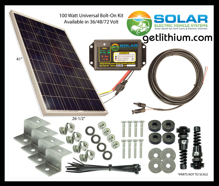 Click here for a larger image of this mobile LSV/ RV solar panel system