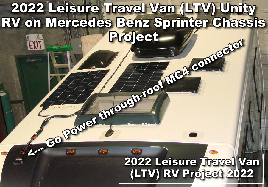 Go Power through-roof MC4 solar power cable connector