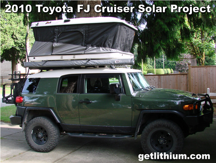 2010 Toyota FJ Cruiser solar panel installation - click for larger image
