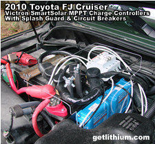 2010 Toyota FJ Cruiser solar panel installation - click for larger image