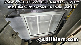 Polar Power DC diesel generator installed ina railway snow plow