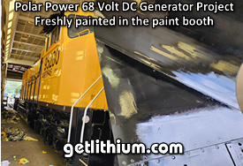 Click on the image for a larger picture of this Polar Power 20kW DC diesel generator snowplow railway project